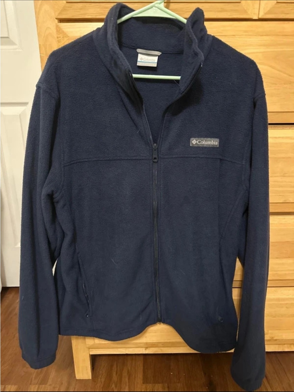 Columbia Navy Full-Zip Fleece Jacket - Men's Lightweight Layer